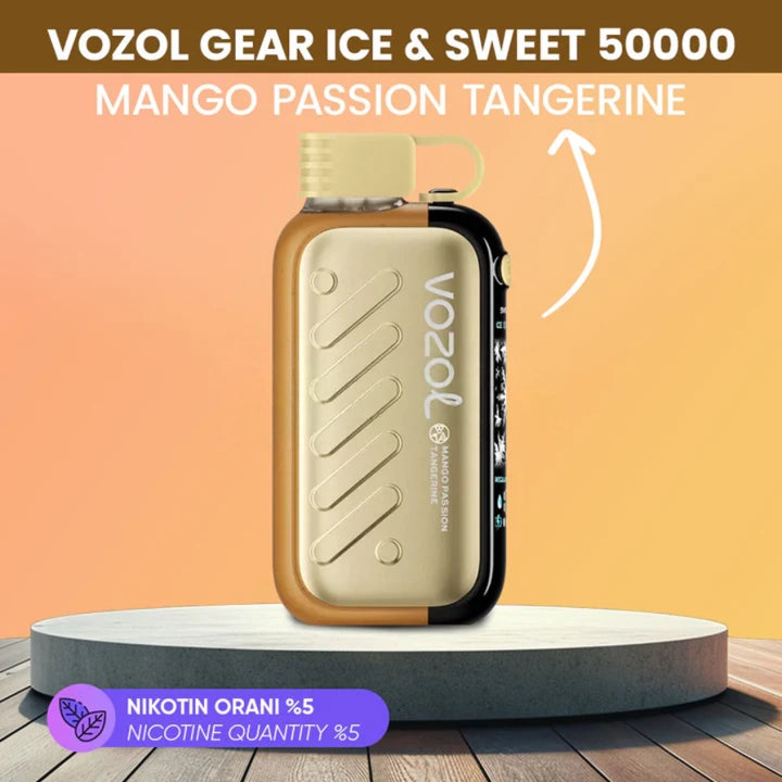Vozol Gear Ice Sweet 50000 Mango Passion Tangerine