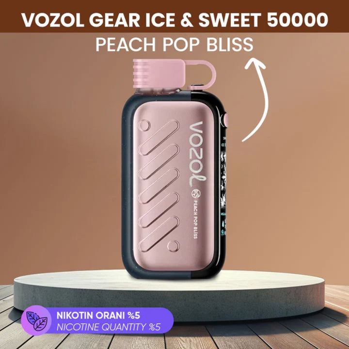 Vozol Gear Ice Sweet 50000 Peach Pop Bliss