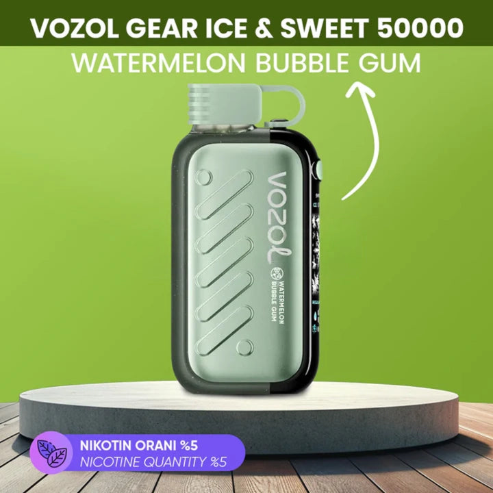 Vozol Gear Ice Sweet 50000 Watermelon Bubble Gum